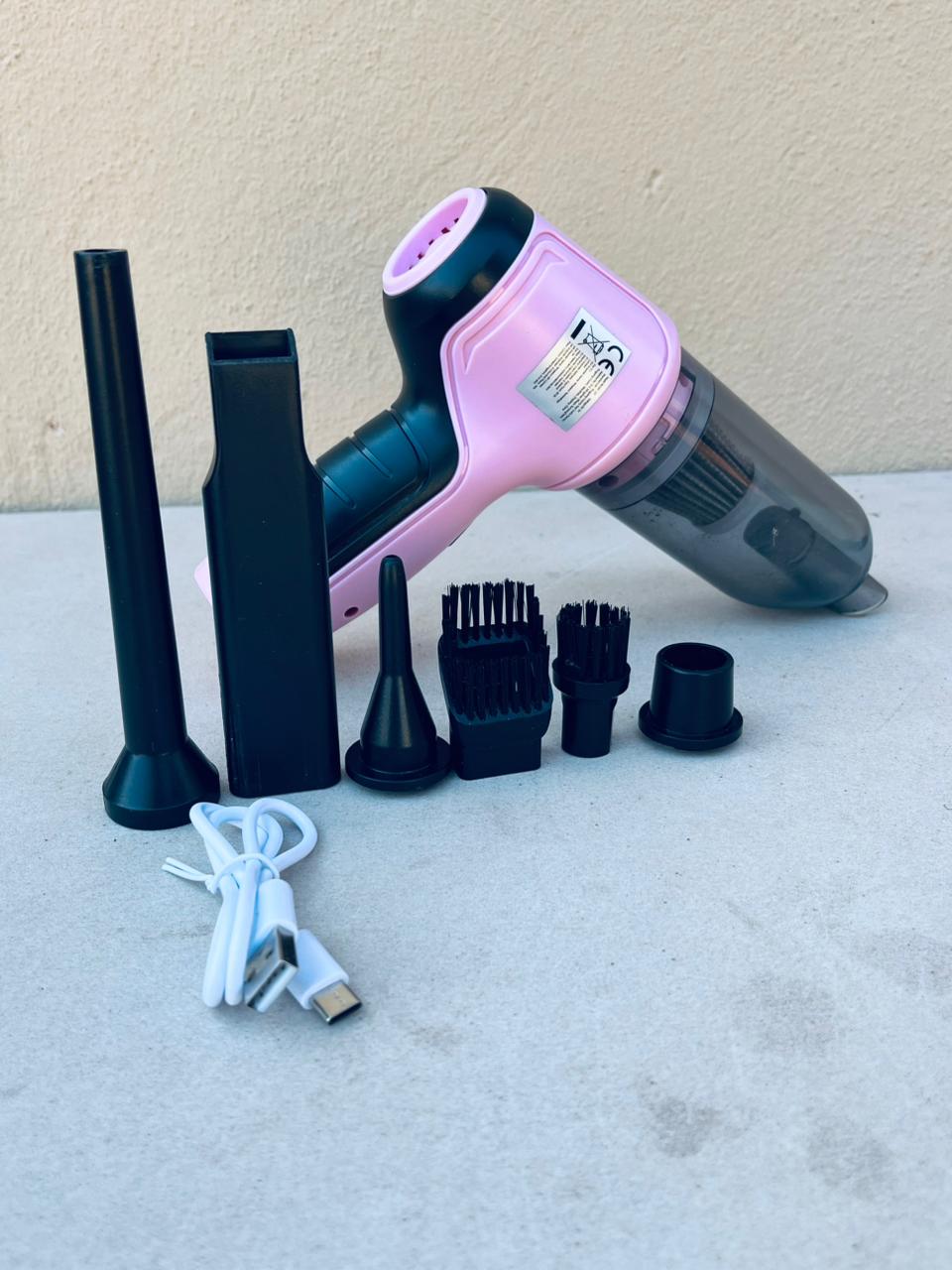 AuraVac™-pink[Portable Hand-Held Vacuum]